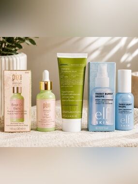 NEW Pixi + e.l.f. + Korres Skincare Bundle Hydrating Glow Se